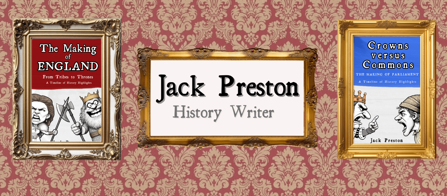 Website banner - Jack Preston, History Writer.